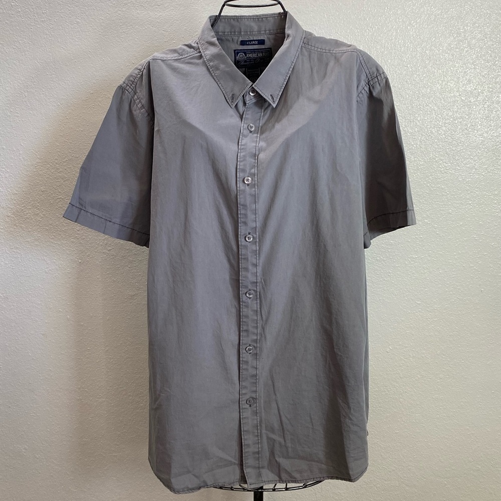 American Rag Grey Casual button down collared shirt size XL